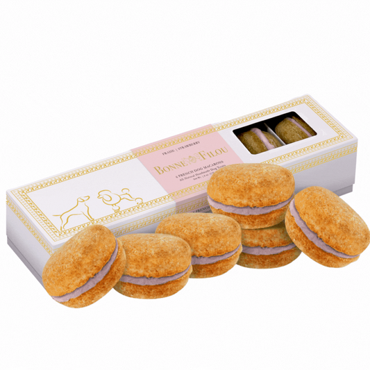 Bonne et Filou Dog Macarons (Count of 6)