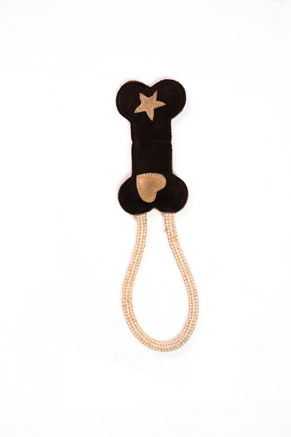 Entertain Your Pup with the Classic Bone Natural Rope Dog Toy