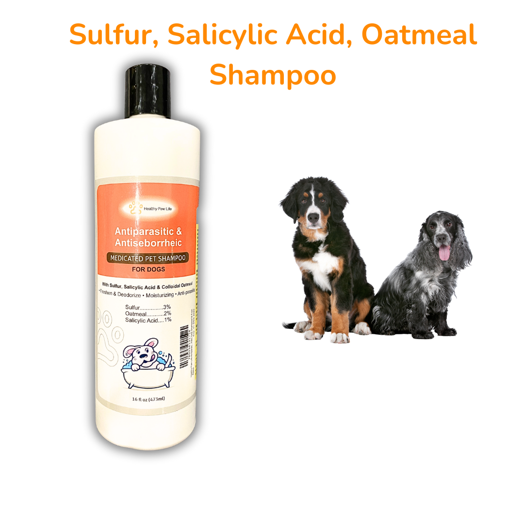 Complete Skin Health Solution for Pets: Lime Sulfur Dip & Antiparasitic Shampoo Combo