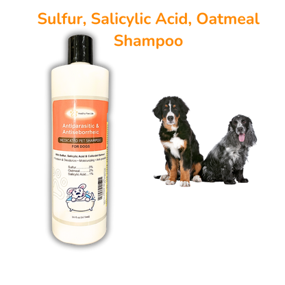 Complete Skin Health Solution for Pets: Lime Sulfur Dip & Antiparasitic Shampoo Combo