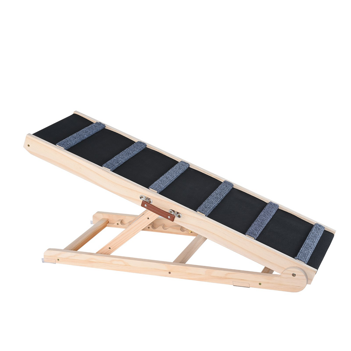 VEVOR Rampa plegable para perros para cama – Rampa de madera ajustable para mascotas, 41.3 pulgadas de largo, rango de altura de 13.77 a 25.59 pulgadas, adecuada para perros pequeños a grandes, ideal para uso en sofá, sofá y automóvil