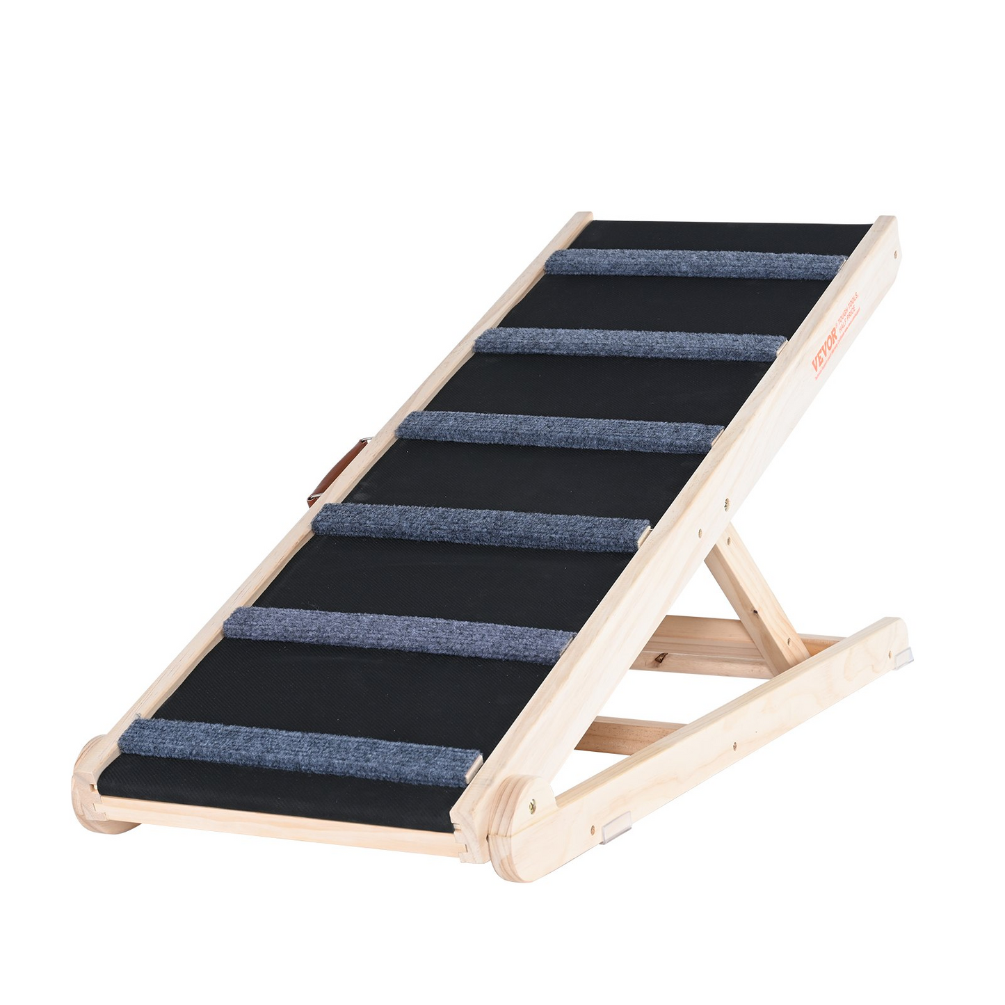 VEVOR Rampa plegable para perros para cama – Rampa de madera ajustable para mascotas, 41.3 pulgadas de largo, rango de altura de 13.77 a 25.59 pulgadas, adecuada para perros pequeños a grandes, ideal para uso en sofá, sofá y automóvil