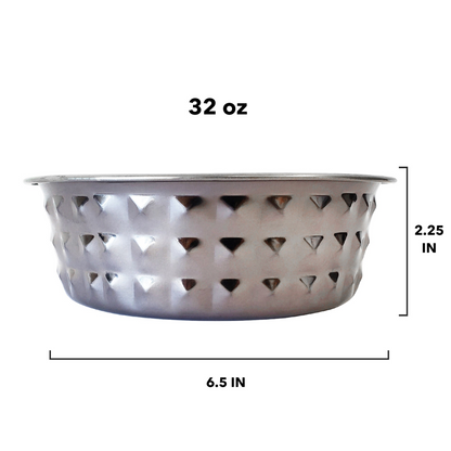 Country Living Black Pearl Eco-Chic Hammered Stainless Steel Dog Bowl