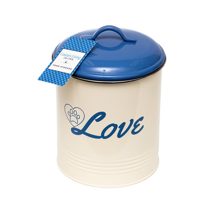 French Blue Pet Food & Treat Storage Canisters (Set of 3)