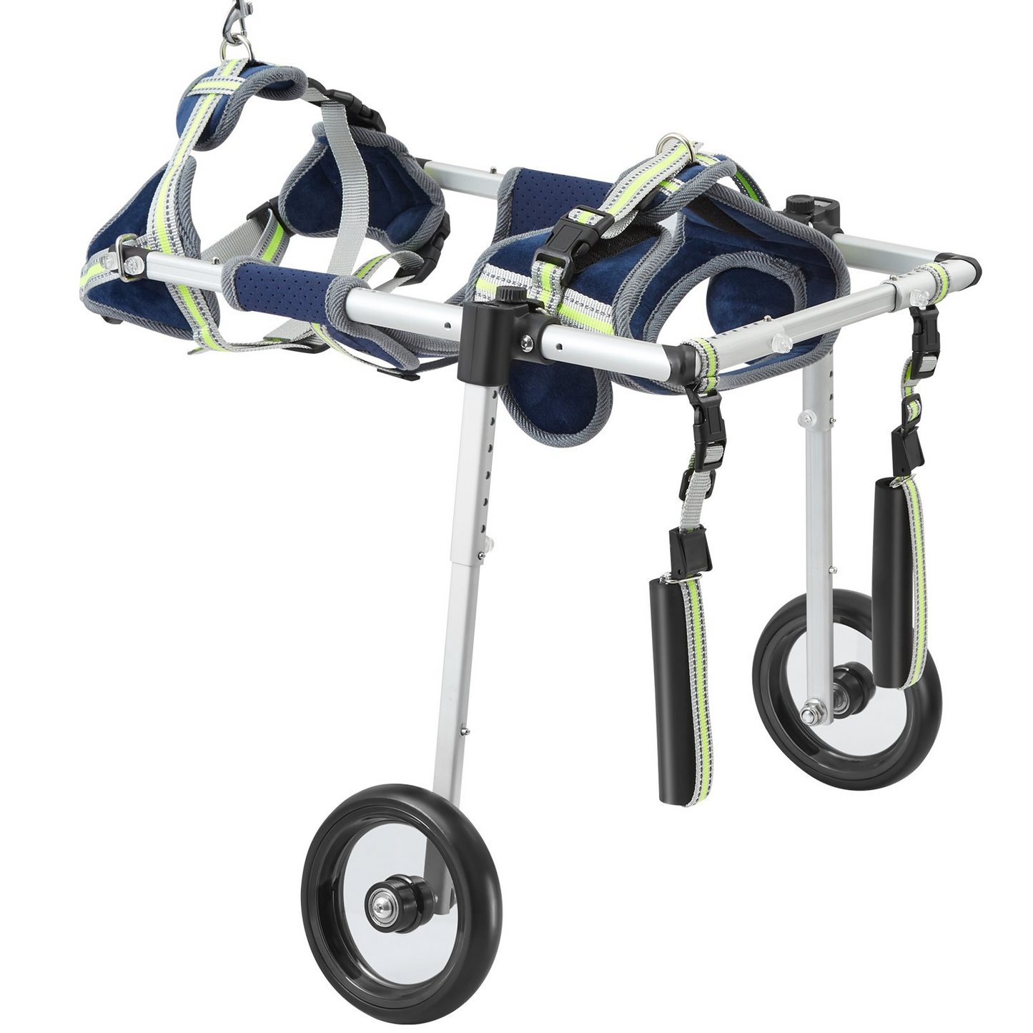 VEVOR 2 Wheels Dog Wheelchair for Back Legs, Pet Wheelchair Lightweight & Adjustable Assisting in Healing,  Dog Cart/Wheelchair for Injured, Disabled, Paralysis, Hind Limb Weak Pet (S)