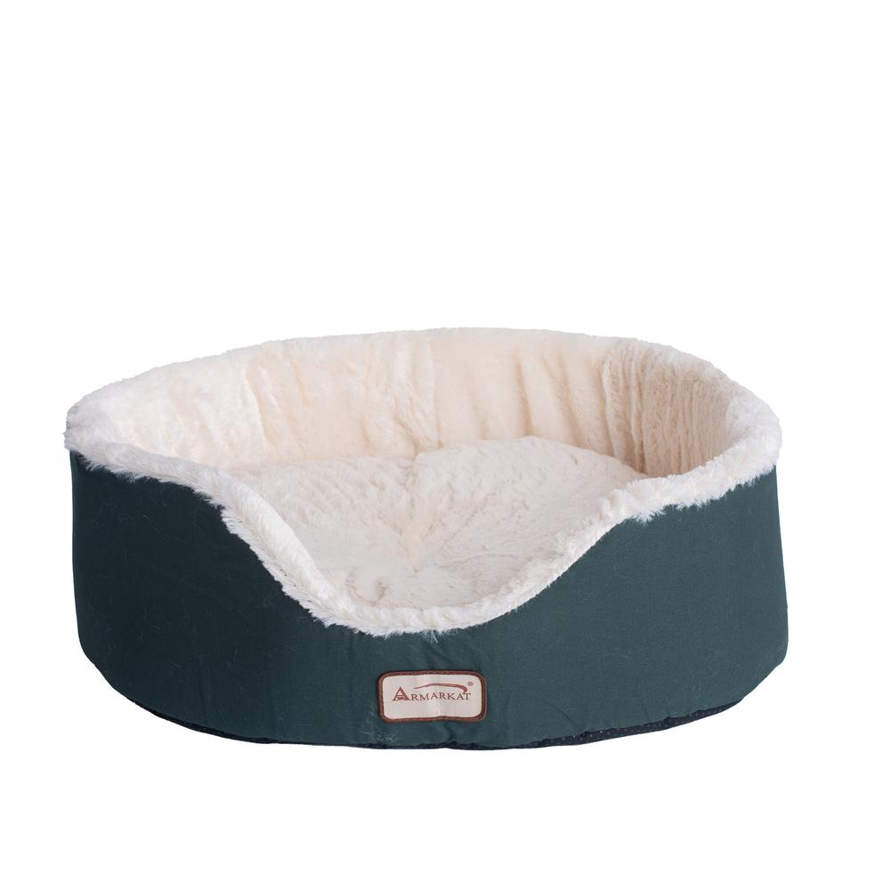 Cama para mascotas Armarkat Laurel Verde y Marfil - Modelo C04HML/MB