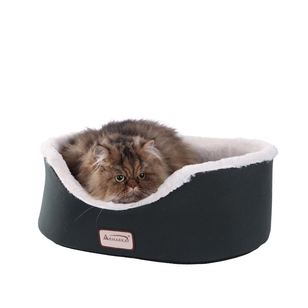 Cama para mascotas Armarkat Laurel Verde y Marfil - Modelo C04HML/MB