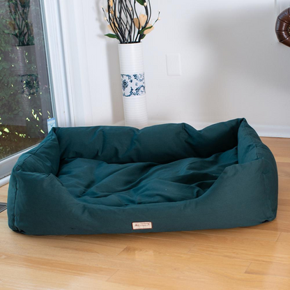 Armarkat Extra Large Bolstered Pet Bed in Laurel Green