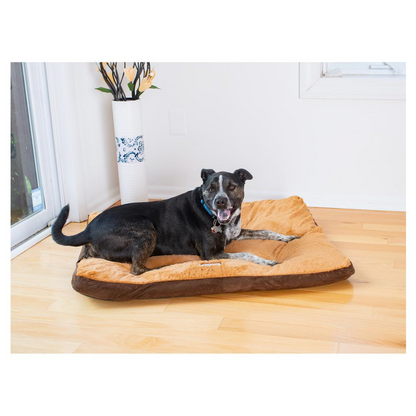 Large Earth Brown & Mocha Pet Bed Mat by Armarkat - Comfortable Poly Fill Cushion for Dogs