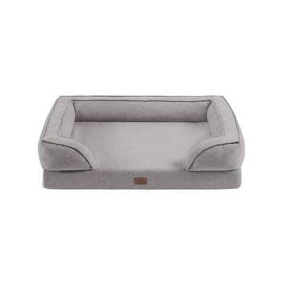 Martha Stewart Bella Pet Couch - Grey Dog Bed with Memory Foam