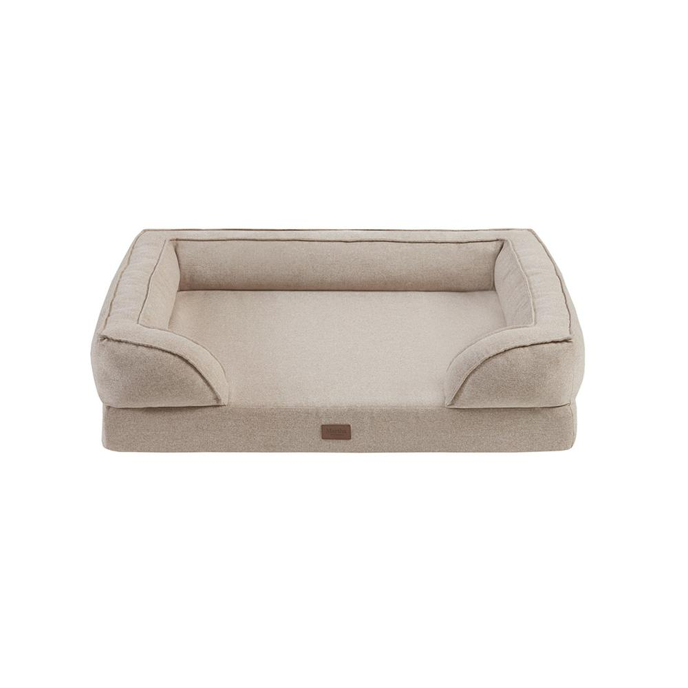 Martha Stewart Bella Pet Couch - Tan Dog Bed with Memory Foam