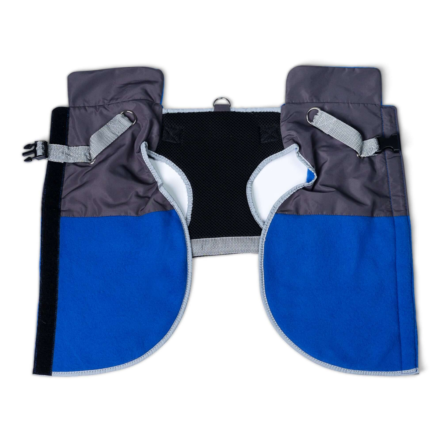 2-in-1 Thermal Dog Fleece Jacket with Integrated Harness - Royal Blue | Keep Your Dog Warm and Stylish