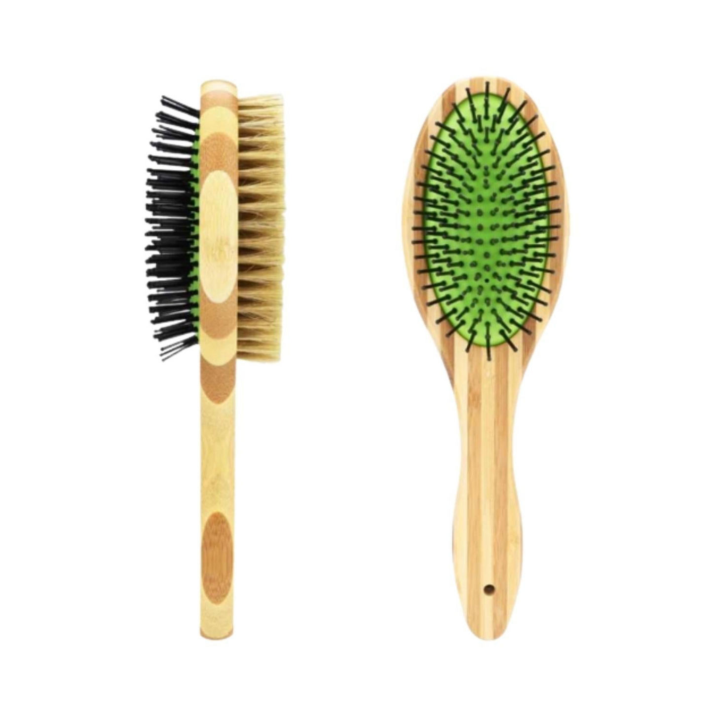 Dual-Sided Dog Bamboo Grooming Brush