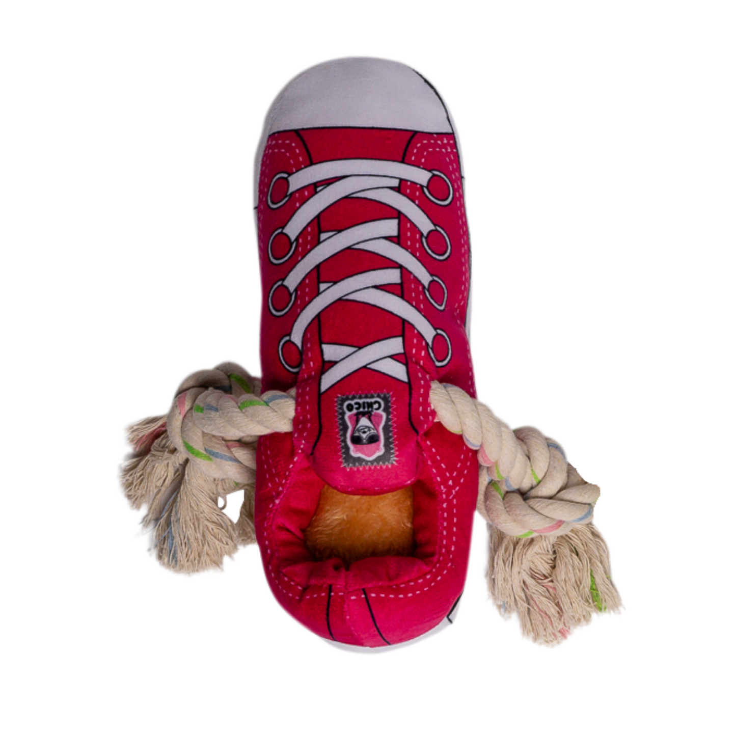 Juguete Para Perros Squeaking Comfort Plush Sneaker - Rosa