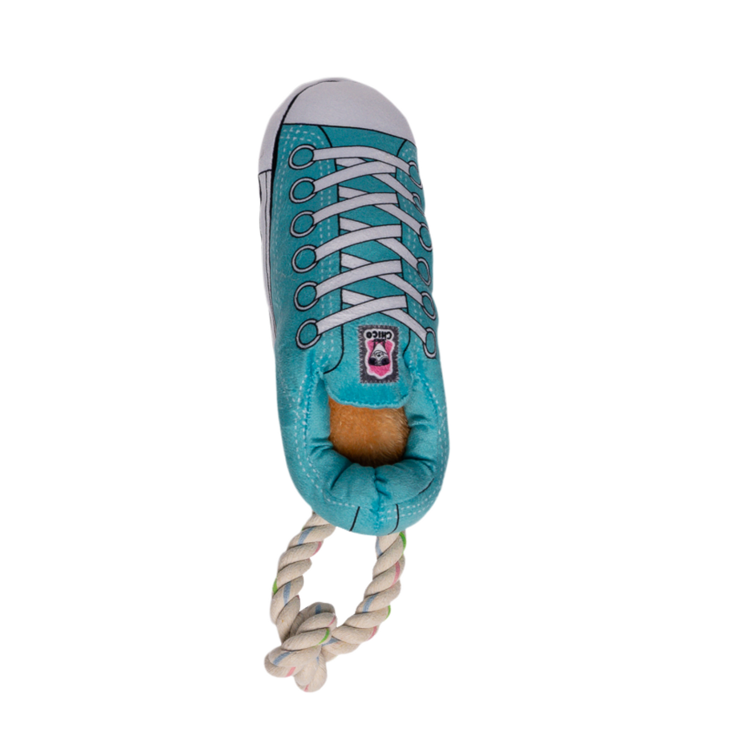 Juguete Para Perros Squeaking Comfort Plush Sneaker - Azul